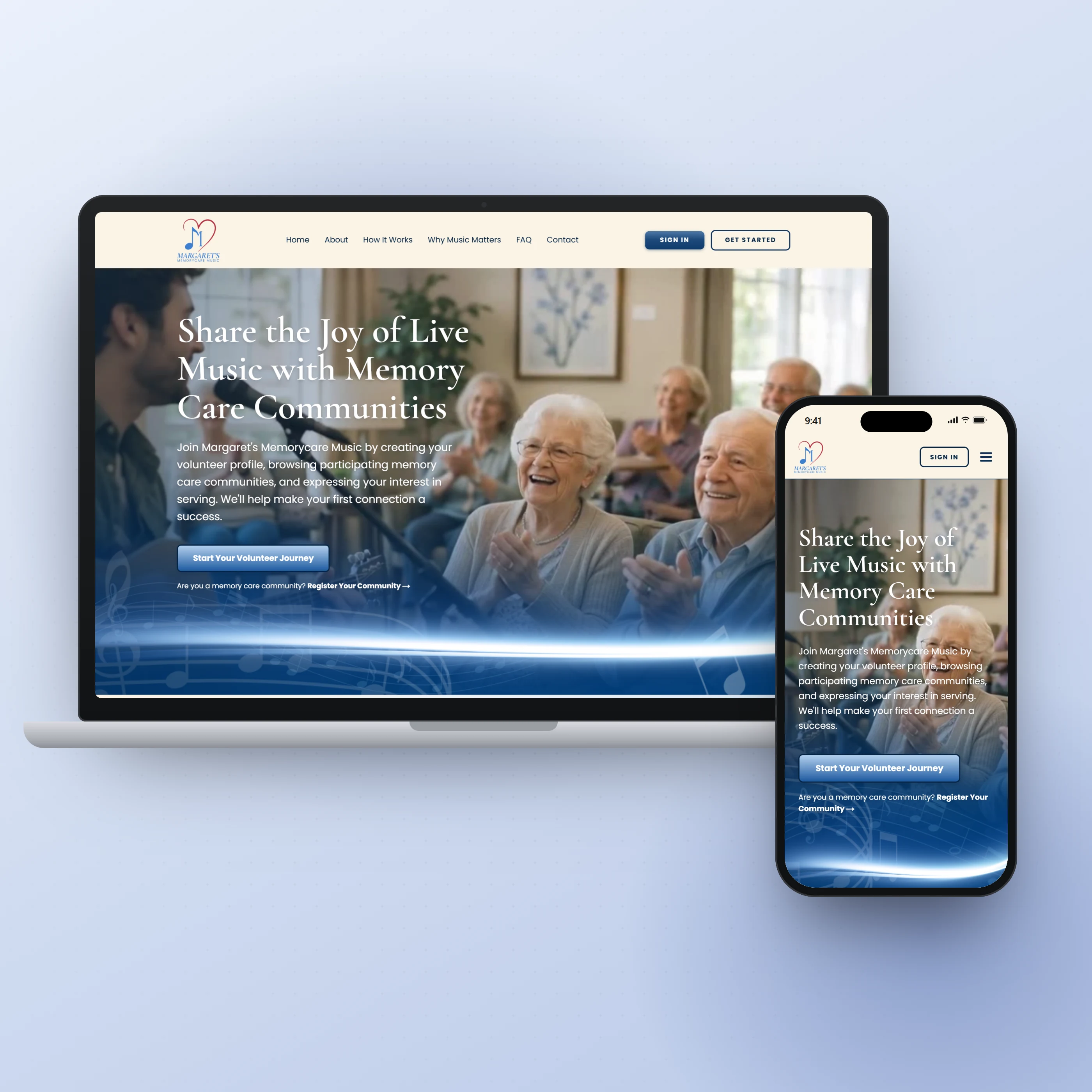 Margaret's MemoryCare Music, cover