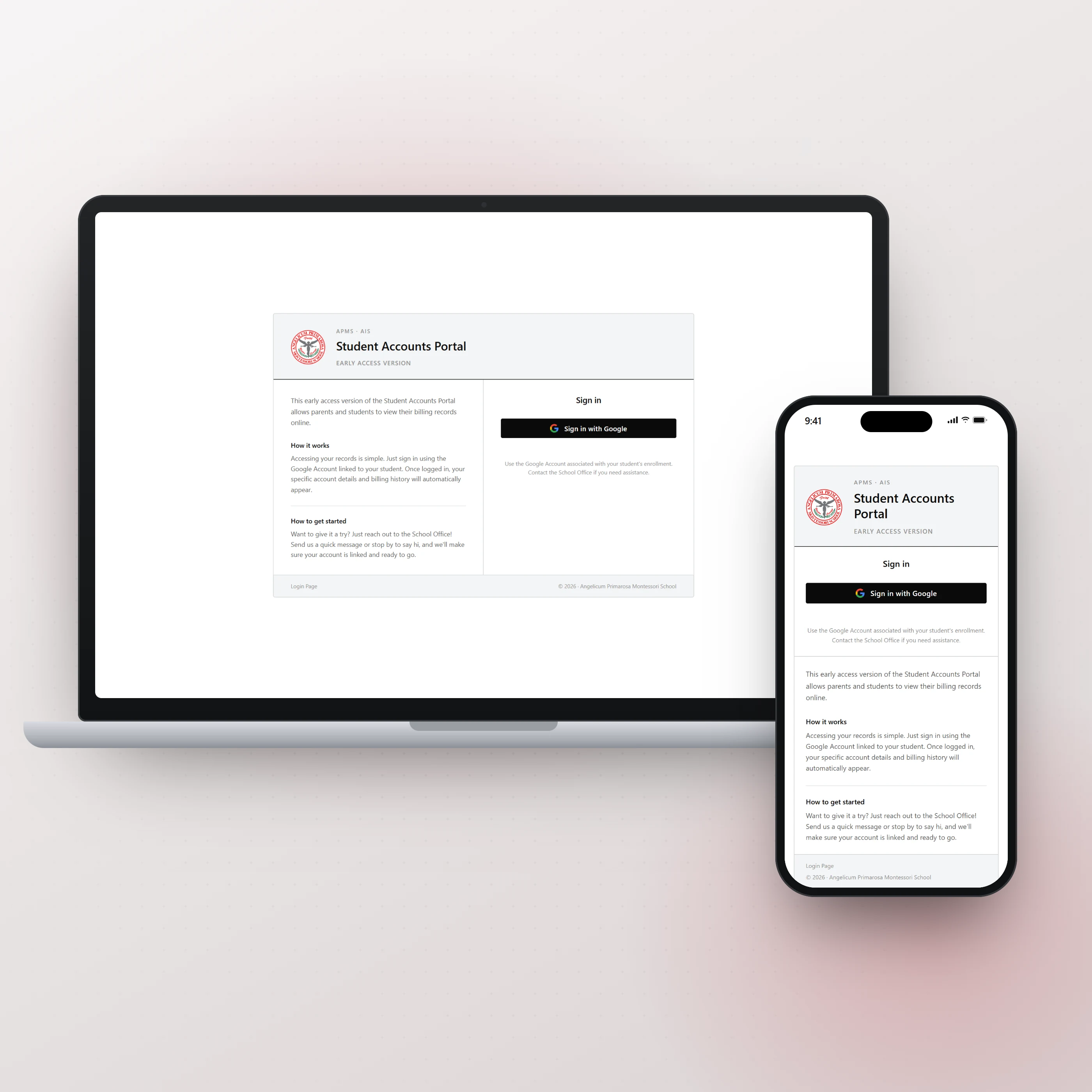APMS · AIS Student Accounts Portal, cover