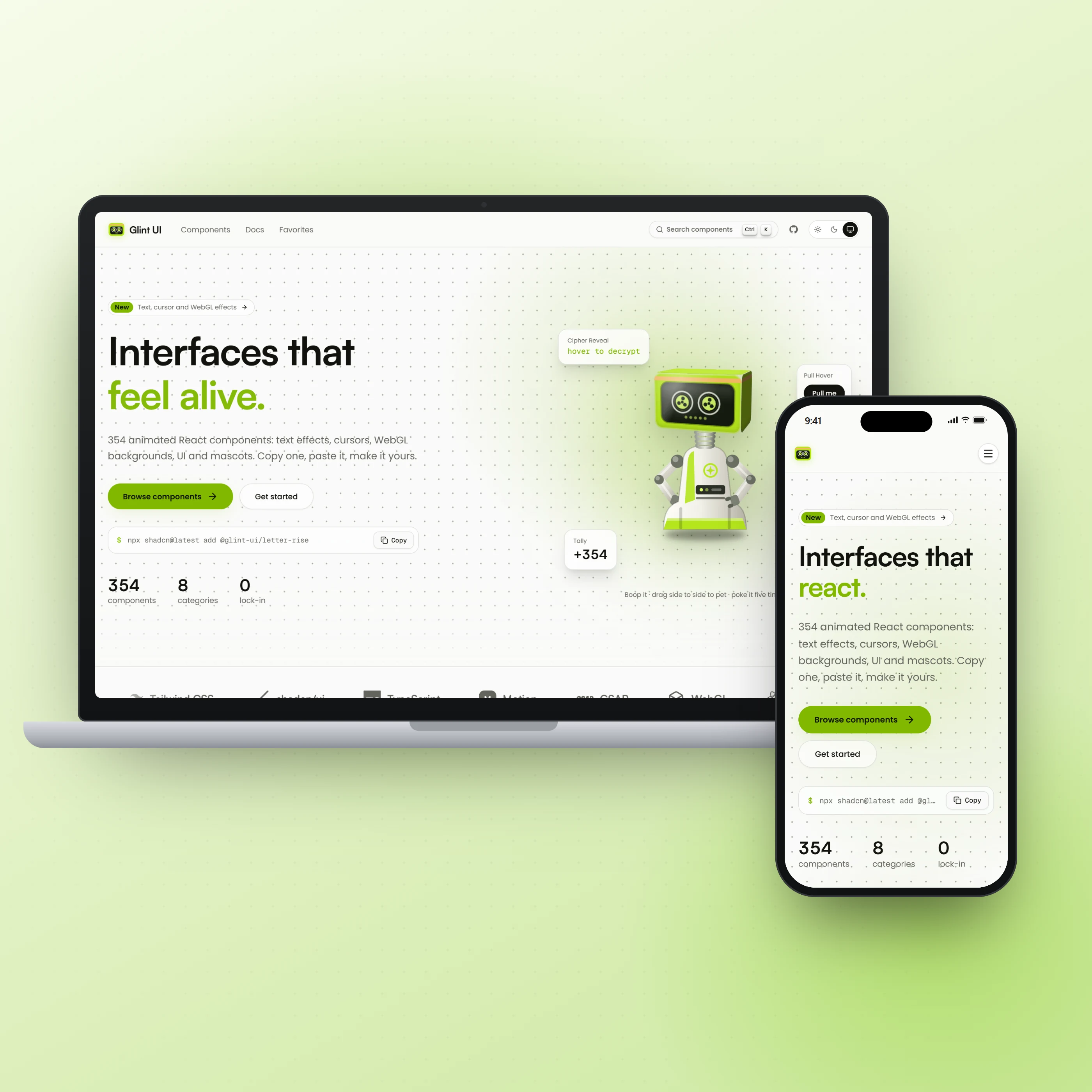 Glint UI, cover