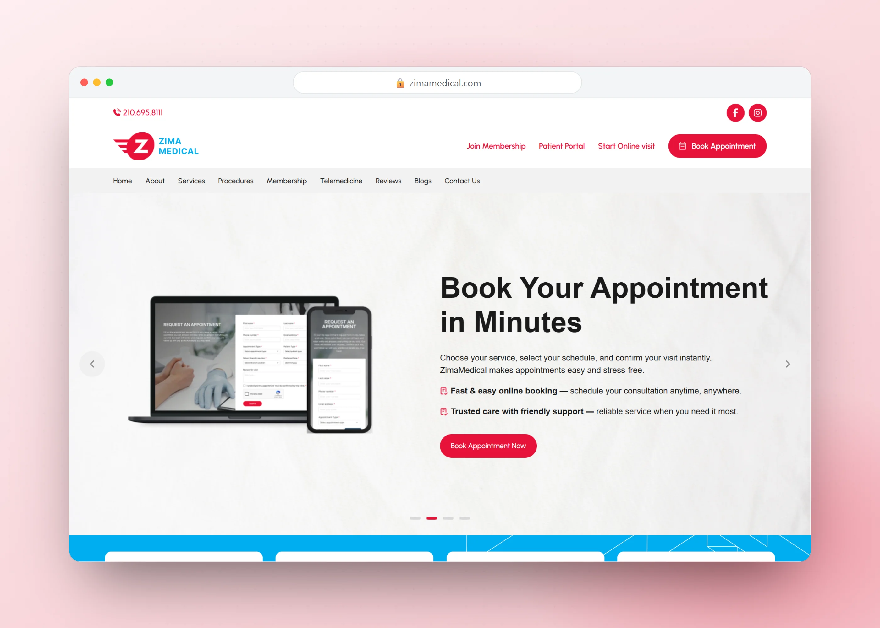 Zima Medical Group | Project Contributor, screen 1