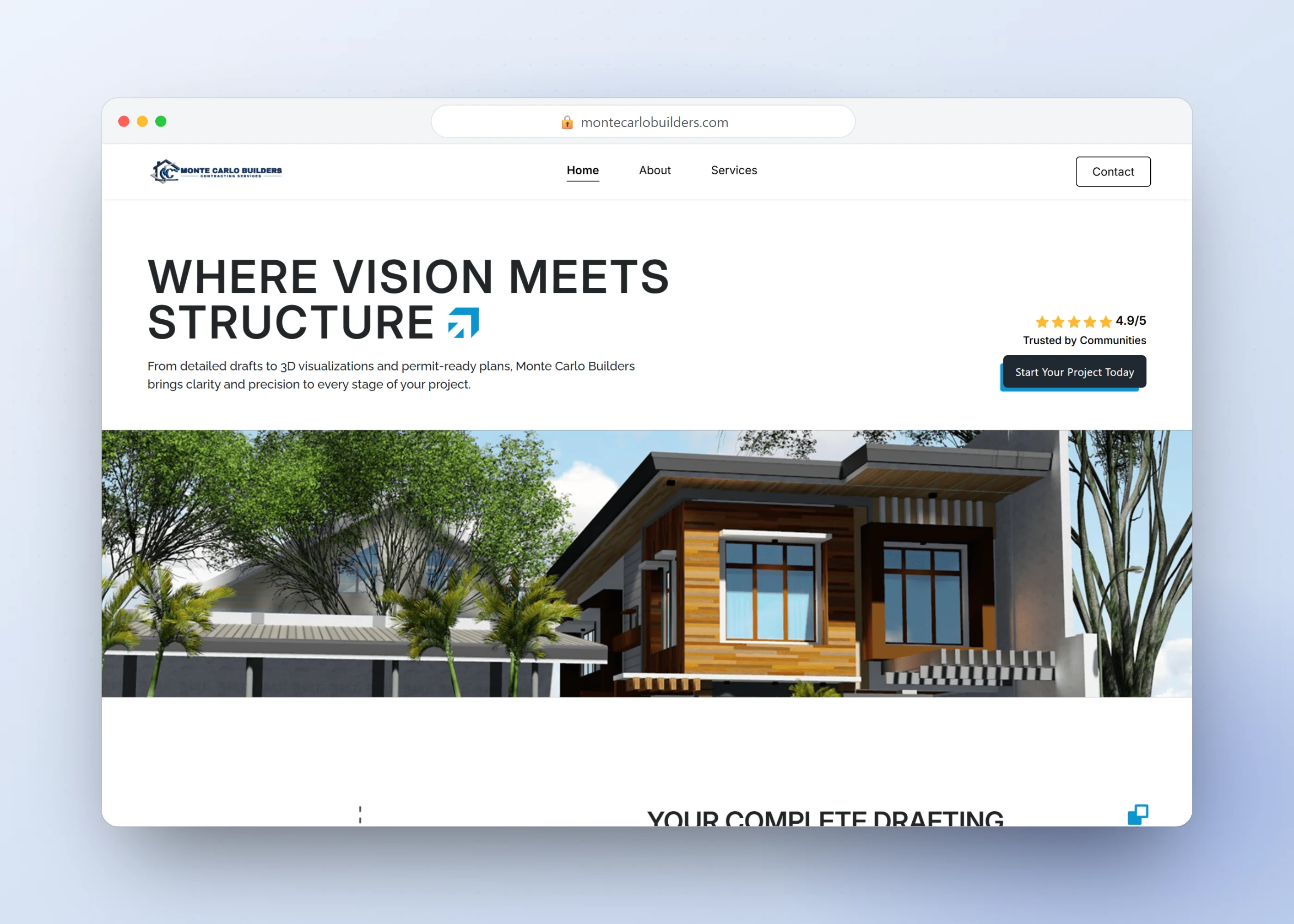 Monte Carlo Builders | Project Contributor, screen 1
