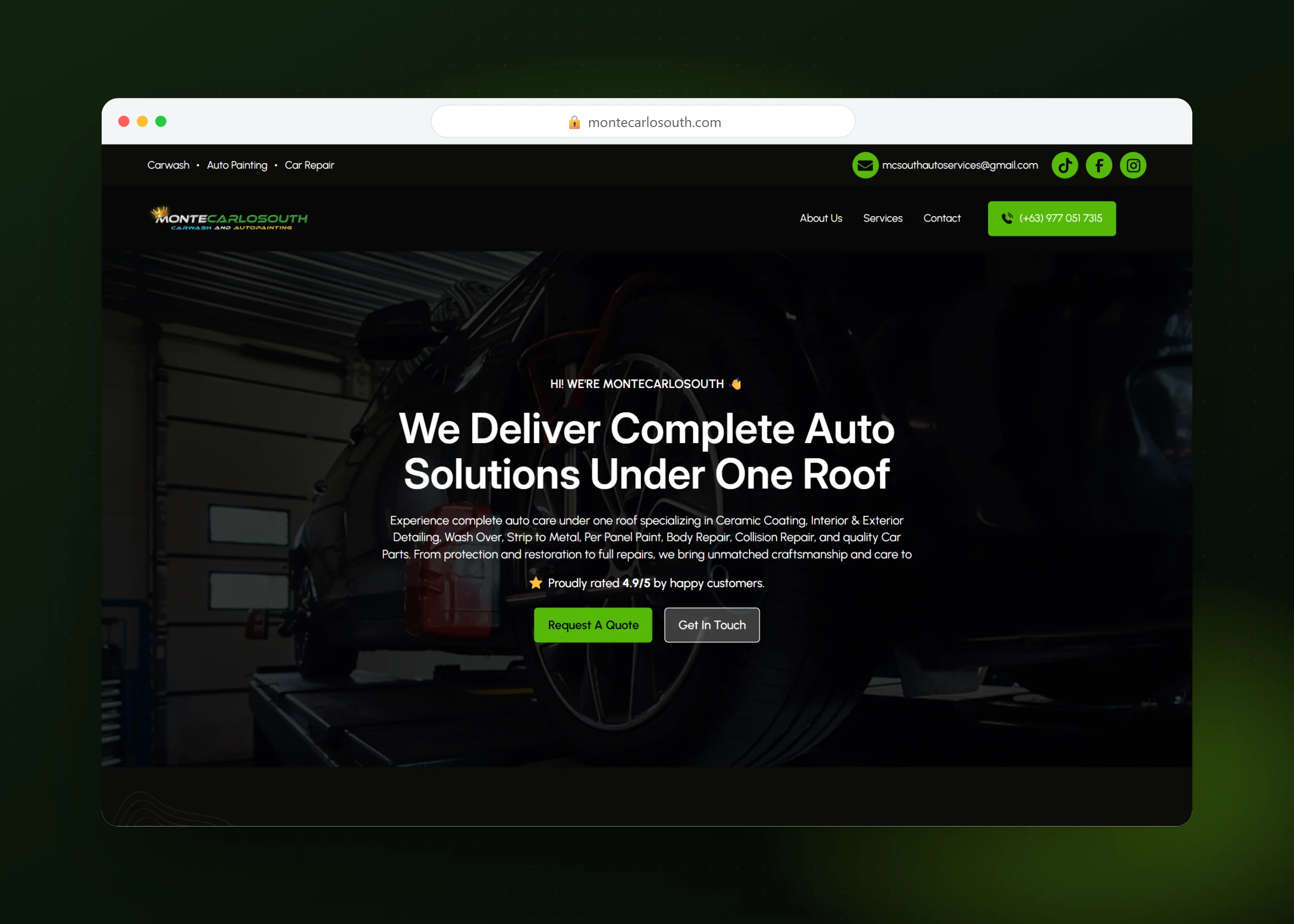 Monte Carlo South | Project Contributor, screen 1